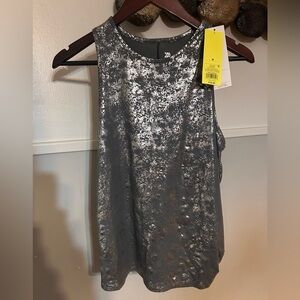 All in Motion Gray Shine Tank Top